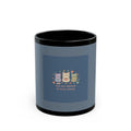 Cats With Glasses Black Mug 11oz – You Are Allowed to Grow Slowly