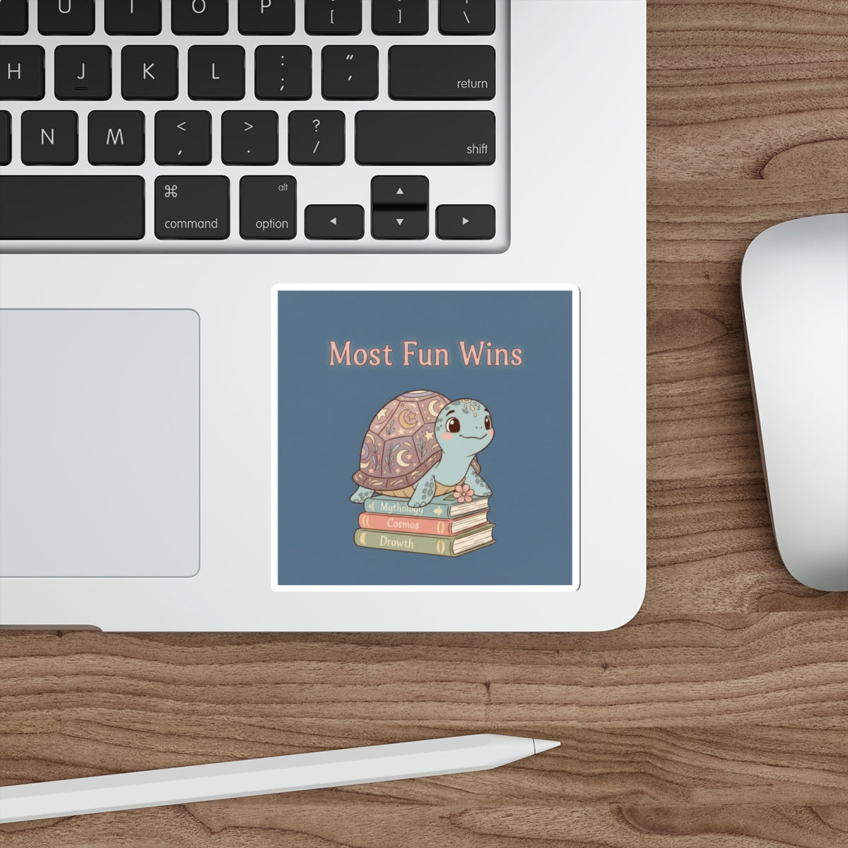 Turtle Die-Cut Sticker – Most Fun Wins