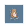 Bear Kiss-Cut Sticker – Most Fun Wins