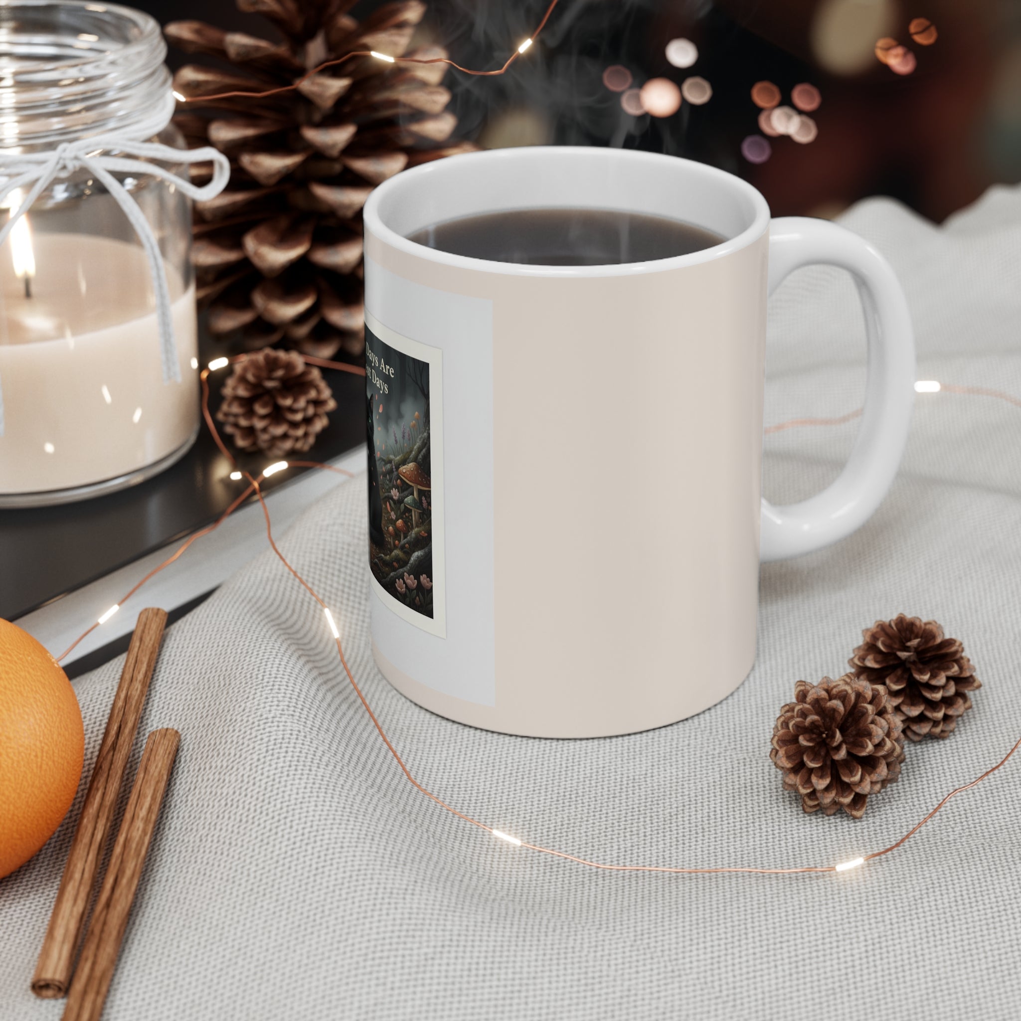 Cat Mug 11oz – Library Days Are the Best Days