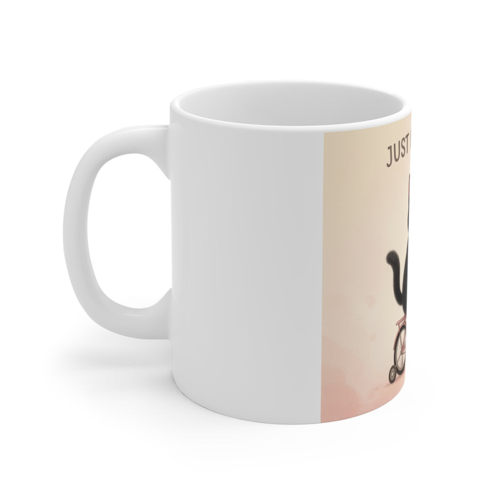 JUST KEEP GOING Cat Mug 11oz