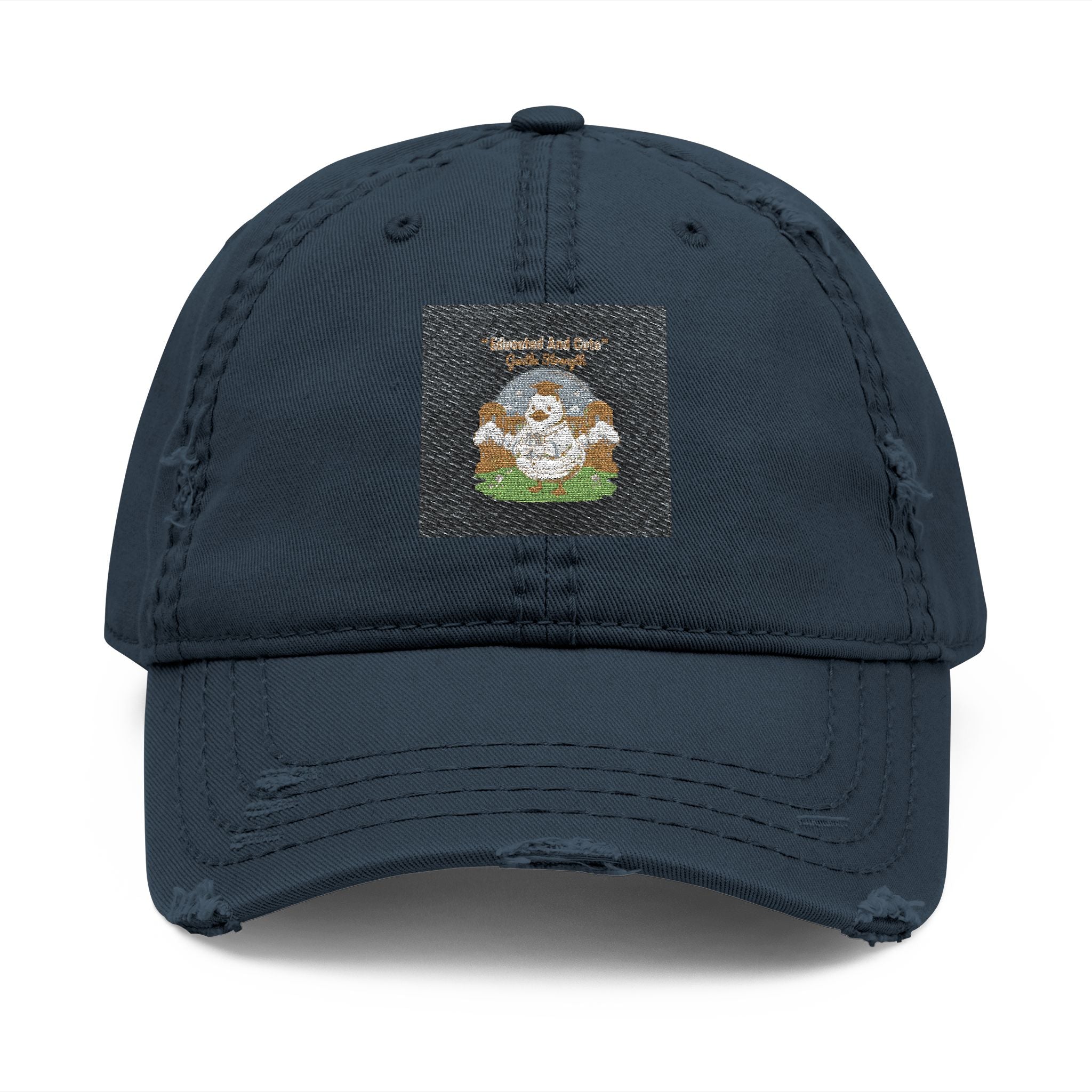 Duck In A Cardigan Dad Hat – Educated and Cute Gentle Strength