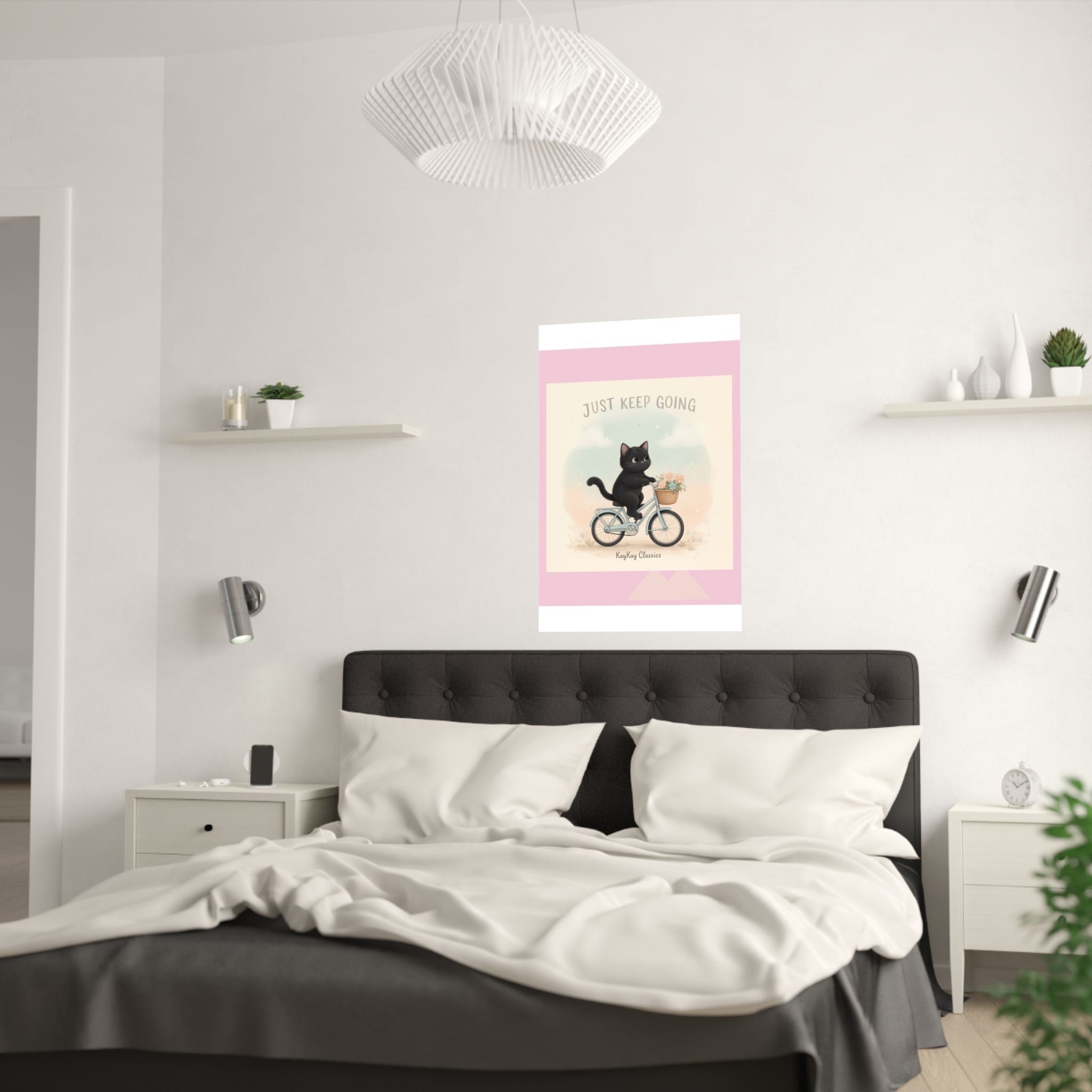"Design" Black Cat Poster | College Girl Gift | Fashion | KayKay Classics
