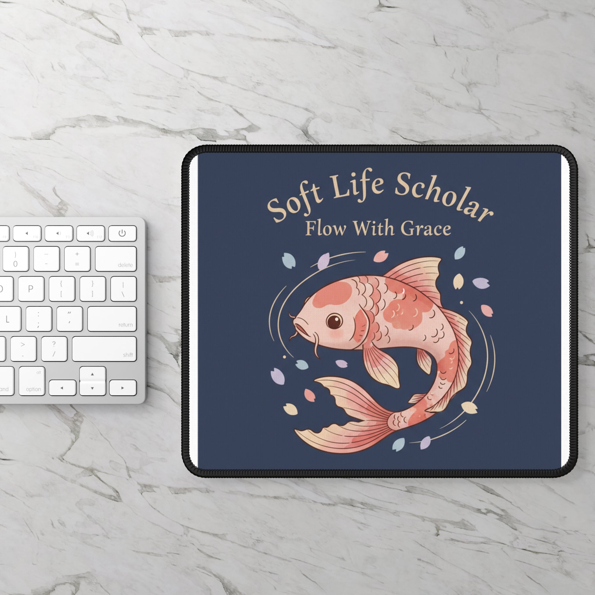 Koi Mouse Pad – Soft Life Scholar Flow With Grace