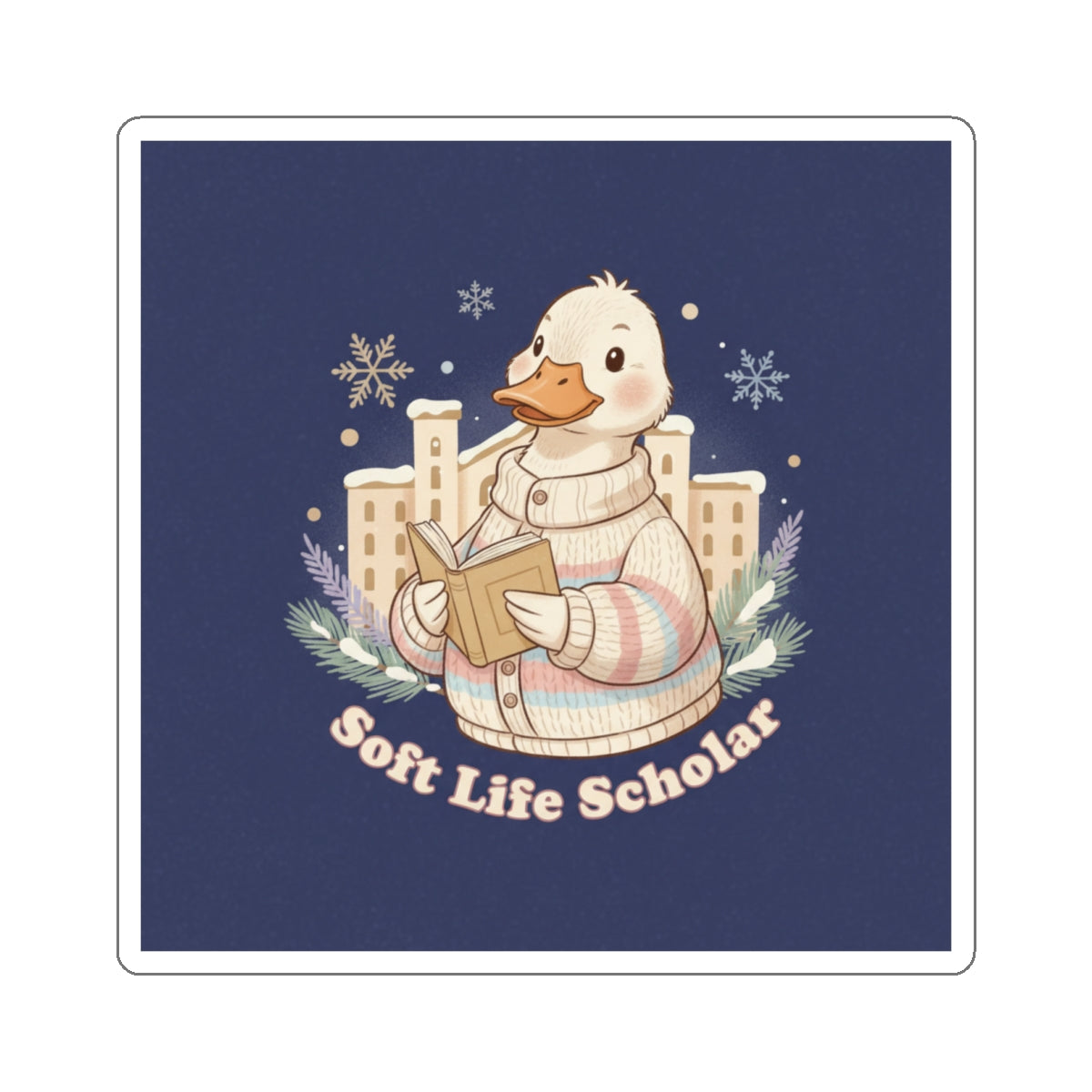 Duck Die-Cut Sticker – Soft Life Scholar