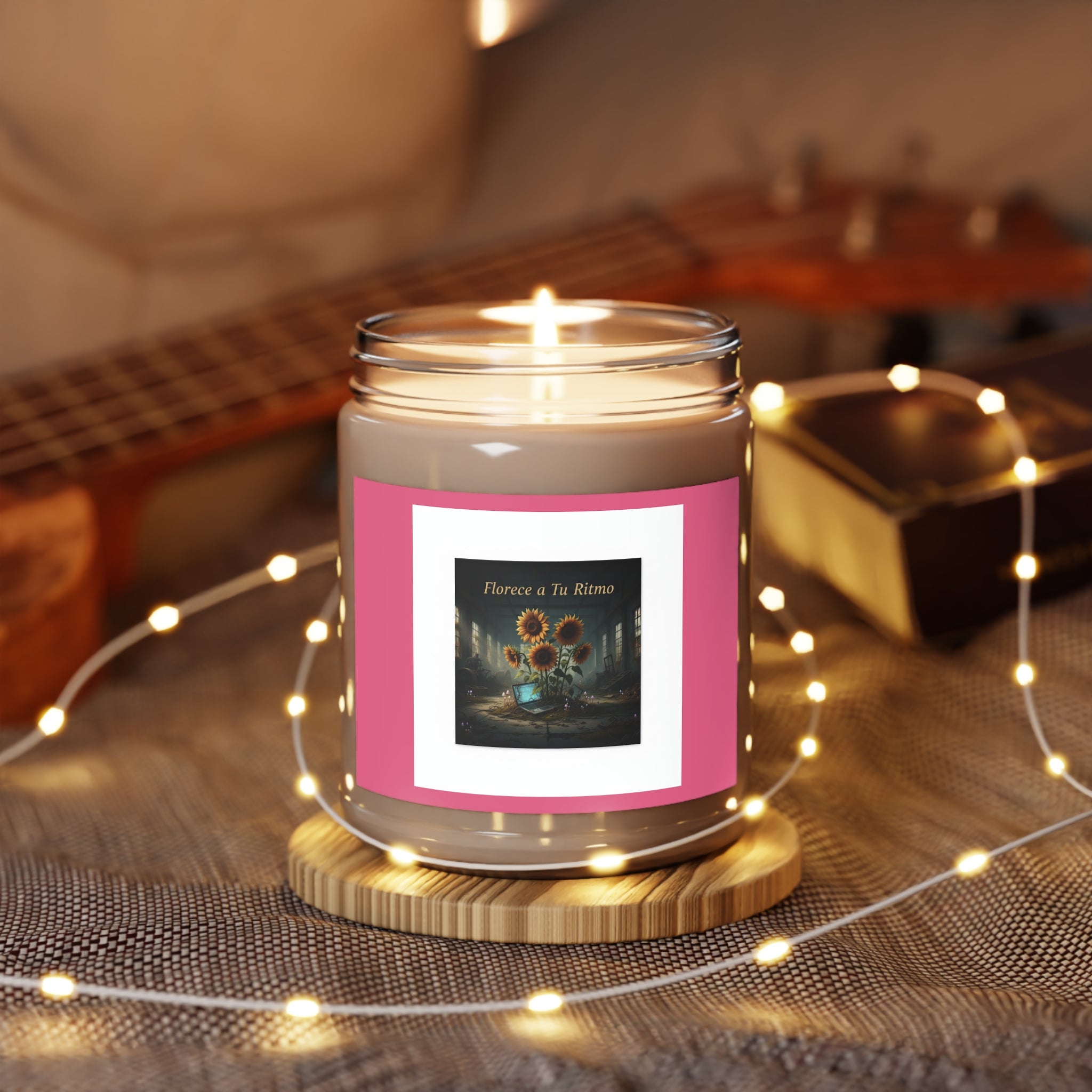 Sunflowers Laptop Scented Candle – Florece a Tu Ritmo
