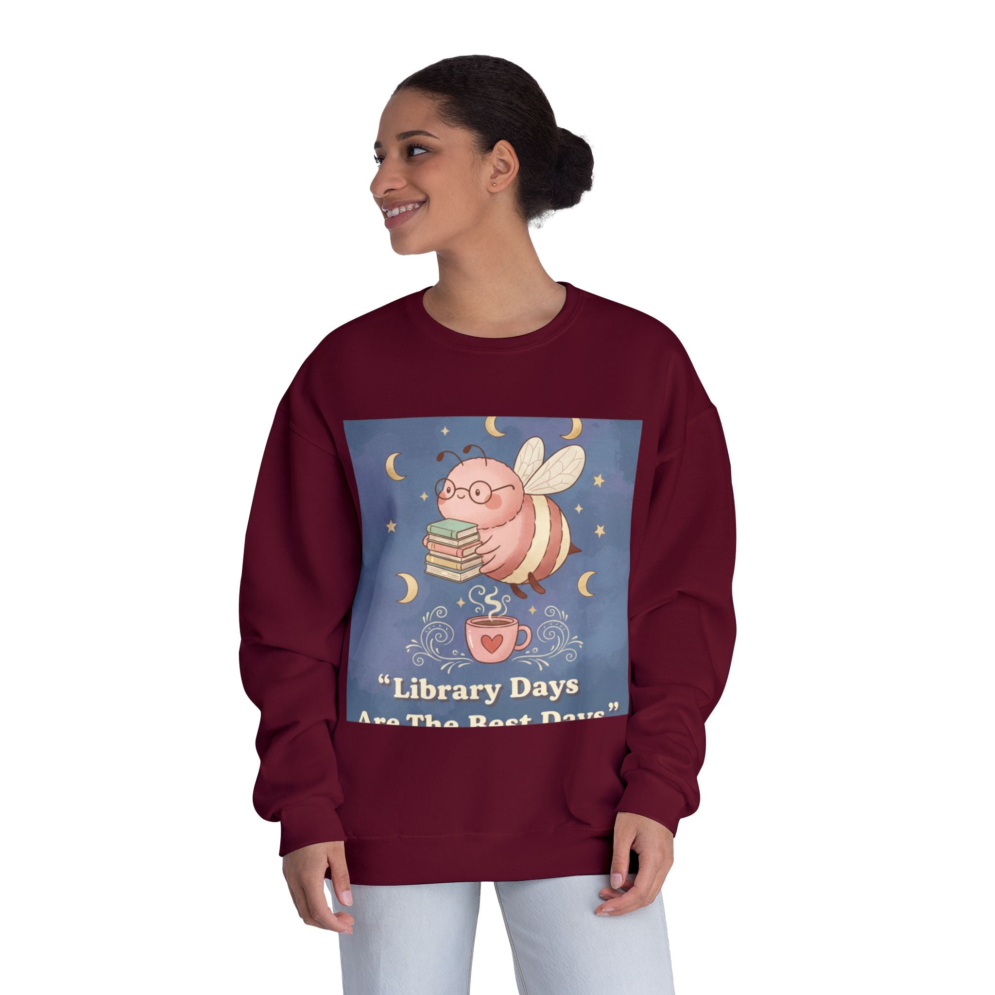 Bee Crewneck Sweatshirt – Library Days Are the Best Days