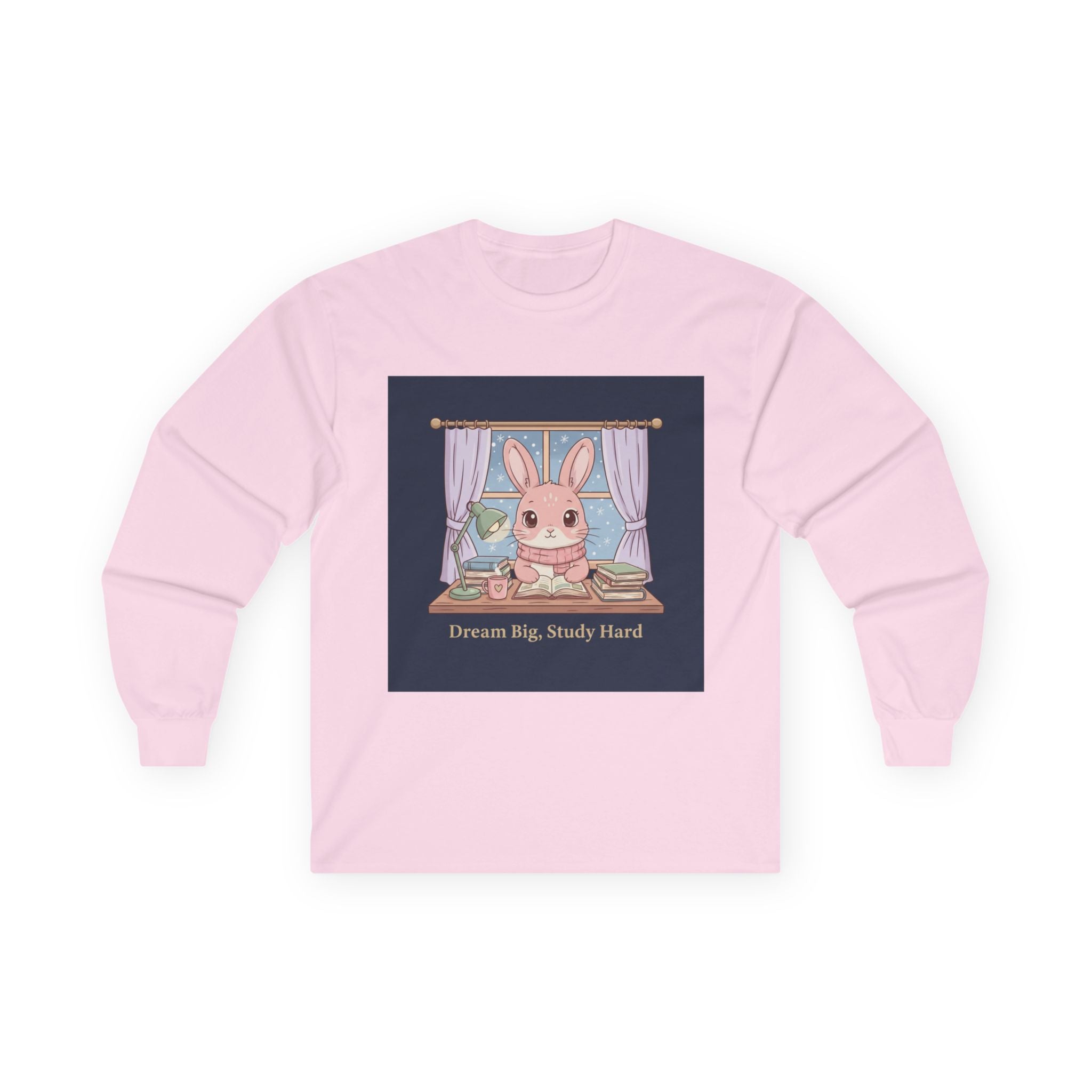 Bunny Long Sleeve Tee – Dream Big Study Hard