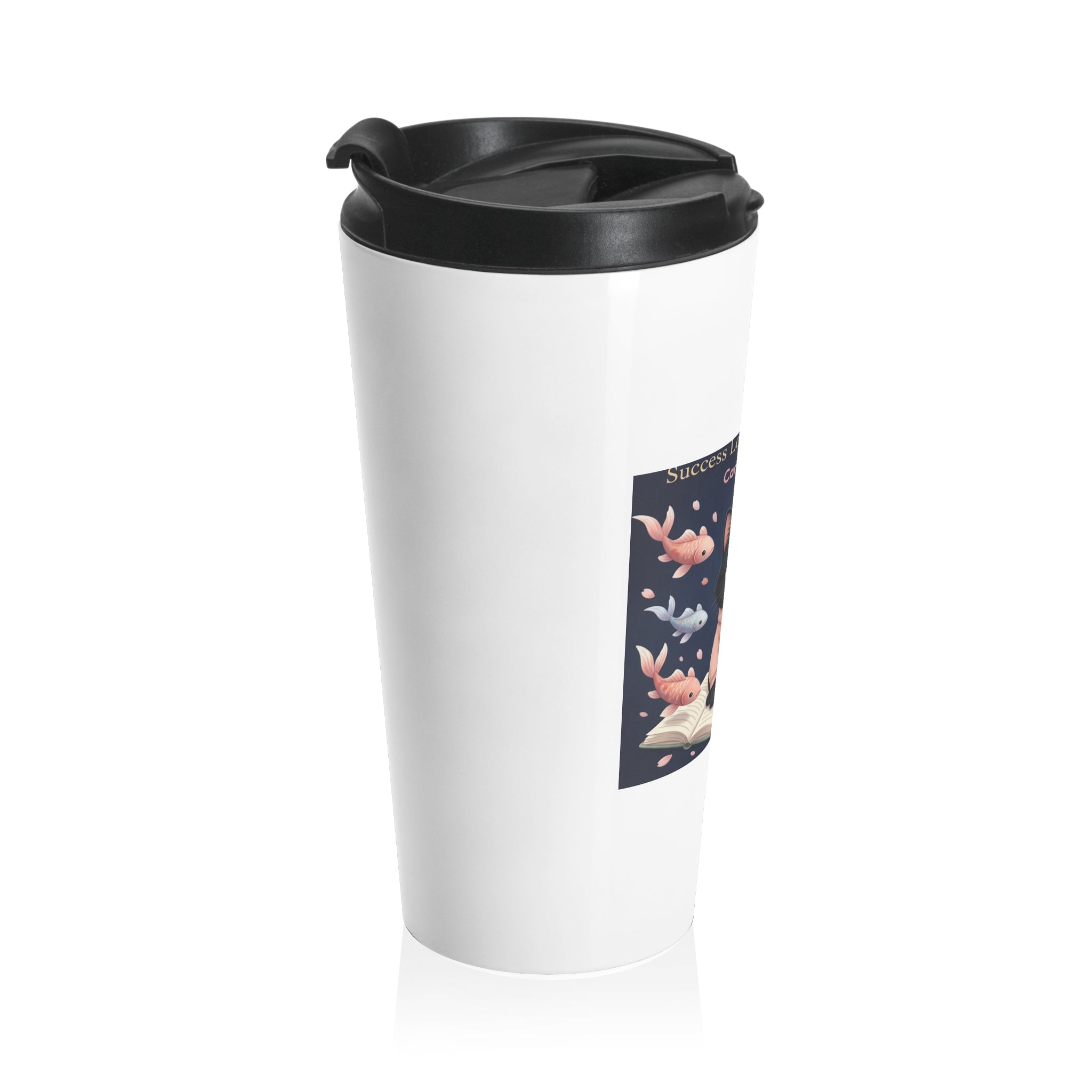 Black Cat Travel Mug – Success Looks Good on You Campus Dreams