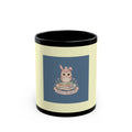 Bunny Black Mug 11oz – Bloom at Your Own Pace