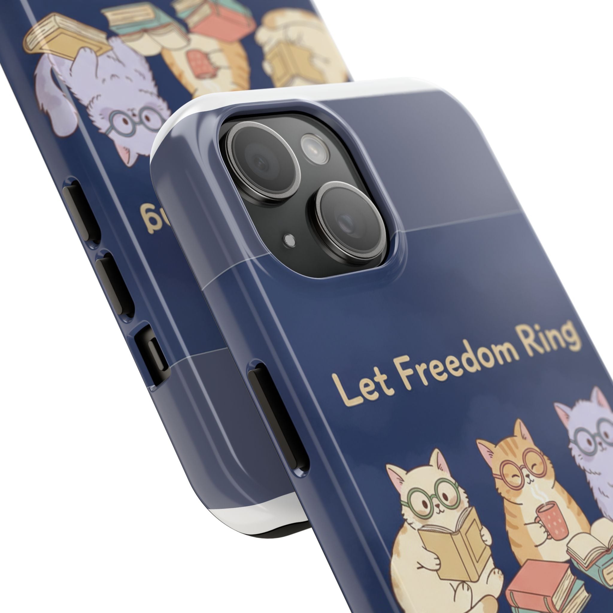 Cats With Glasses Tough Phone Case – Let Freedom Ring