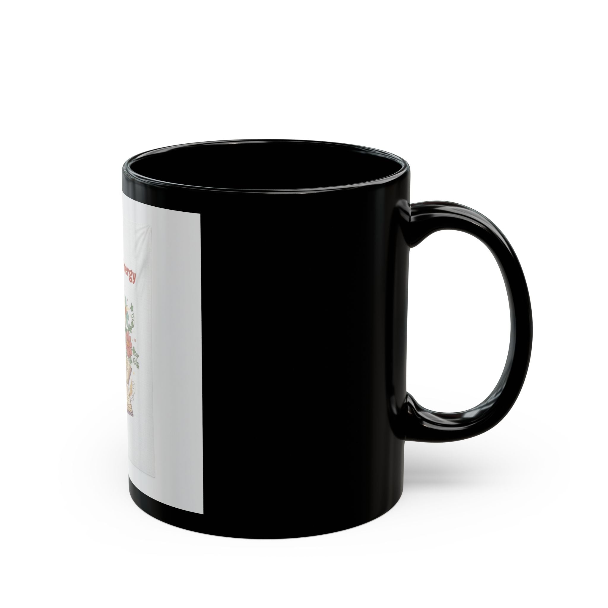Big Brain Energy Black Mug 11oz