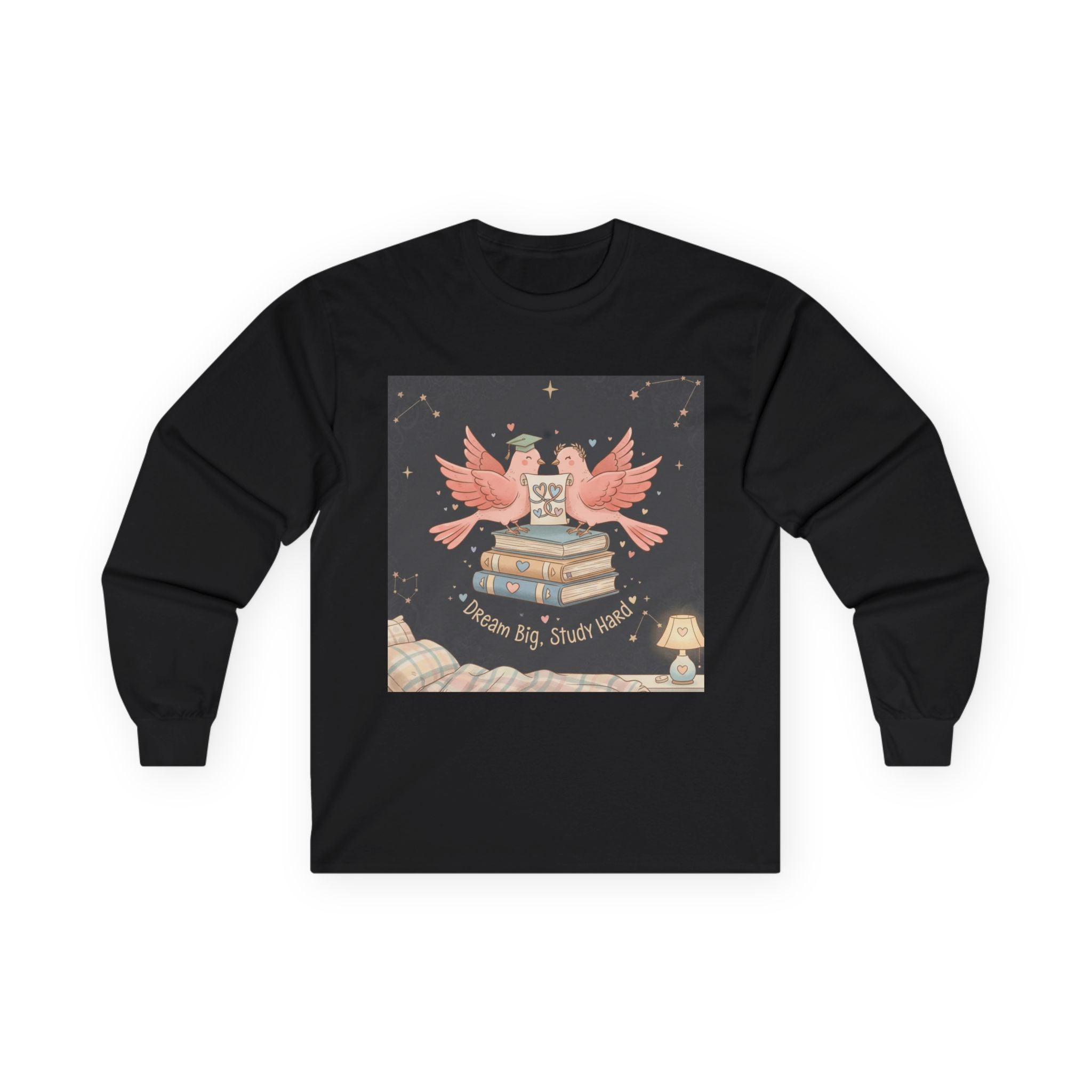 Dream Big, Study Hard Birds Long Sleeve Tee