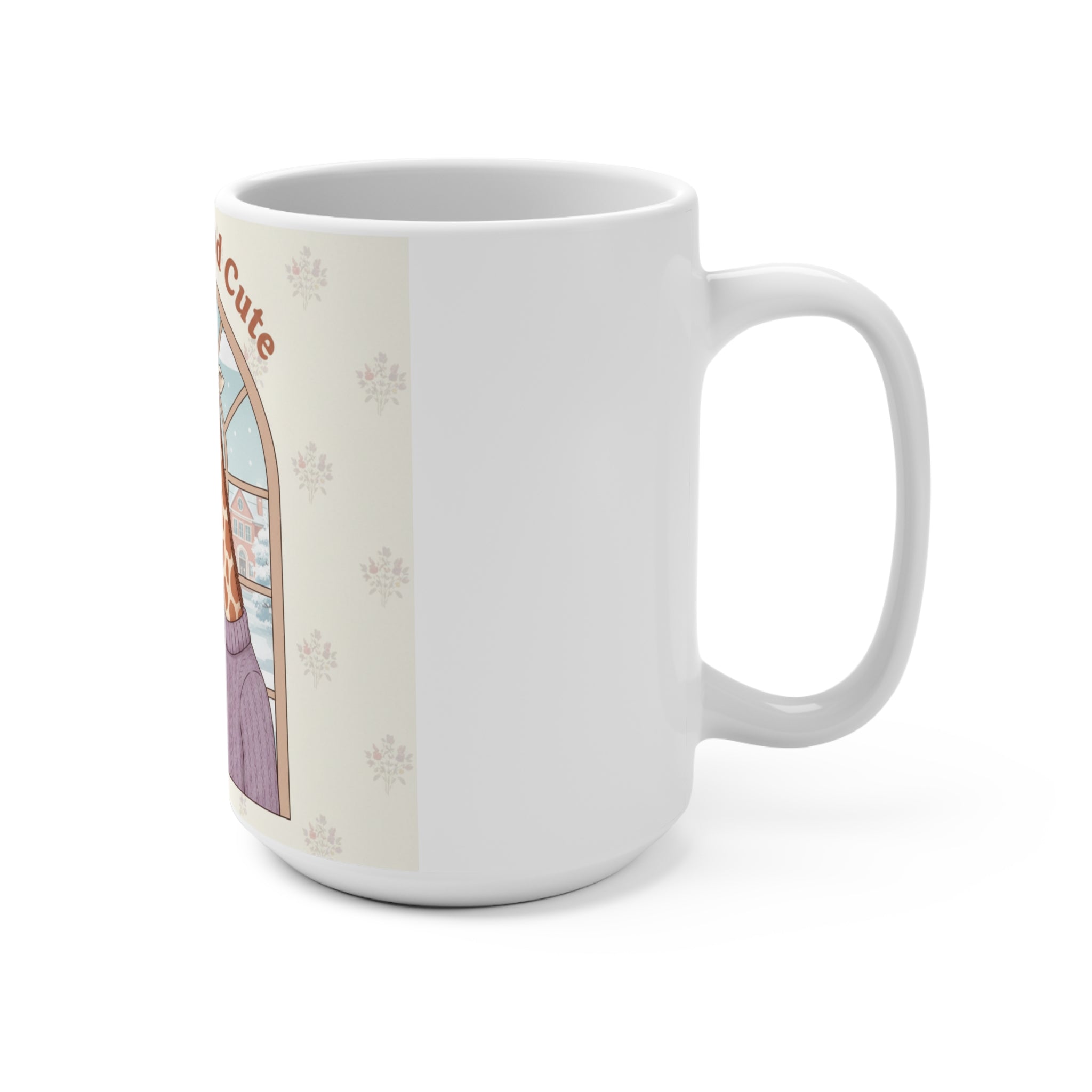 Educated And Cute Giraffe Mug 15oz