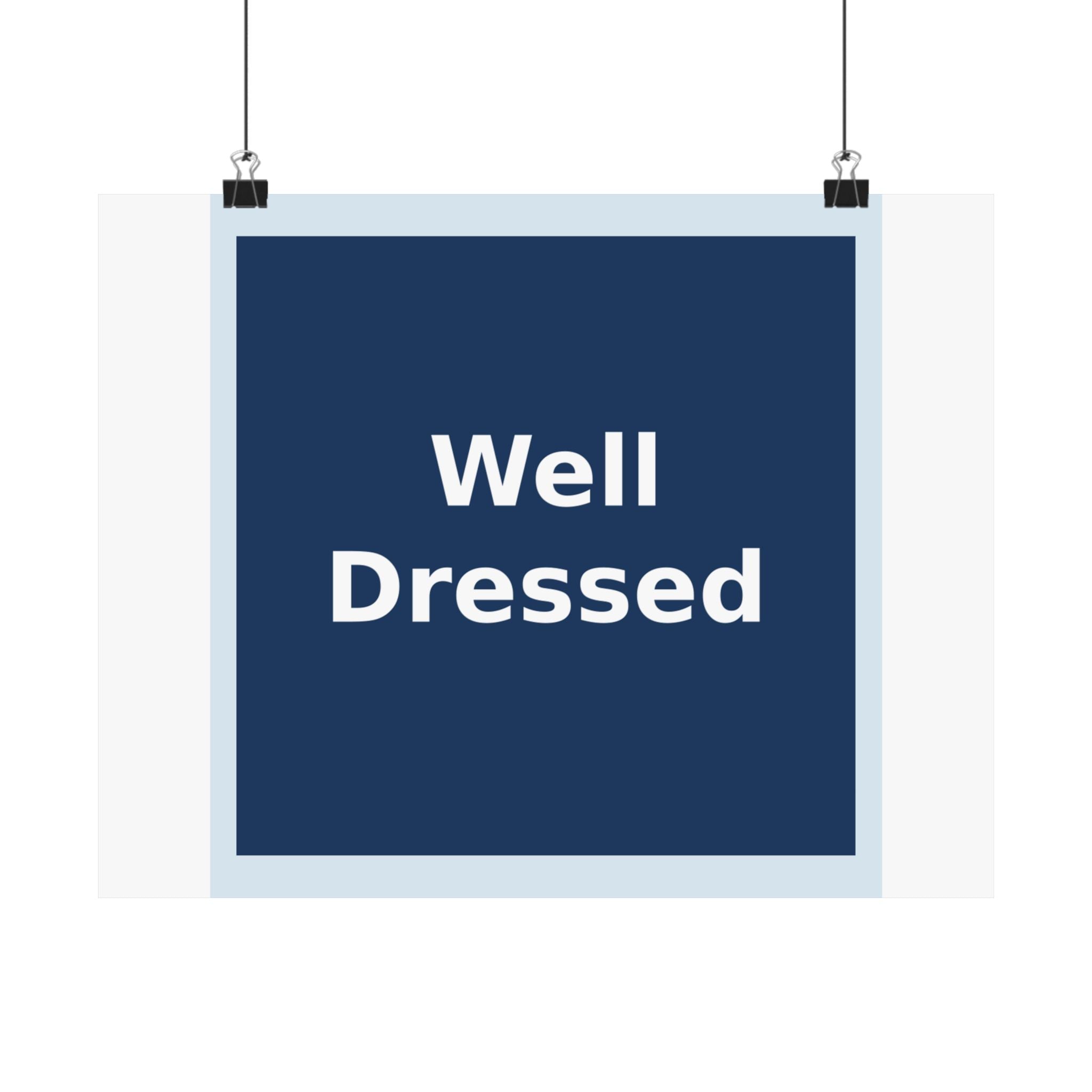 "Well Dressed" Black Cat Poster | Trendy Gift for Her | Lifestyle | KayKay Classics