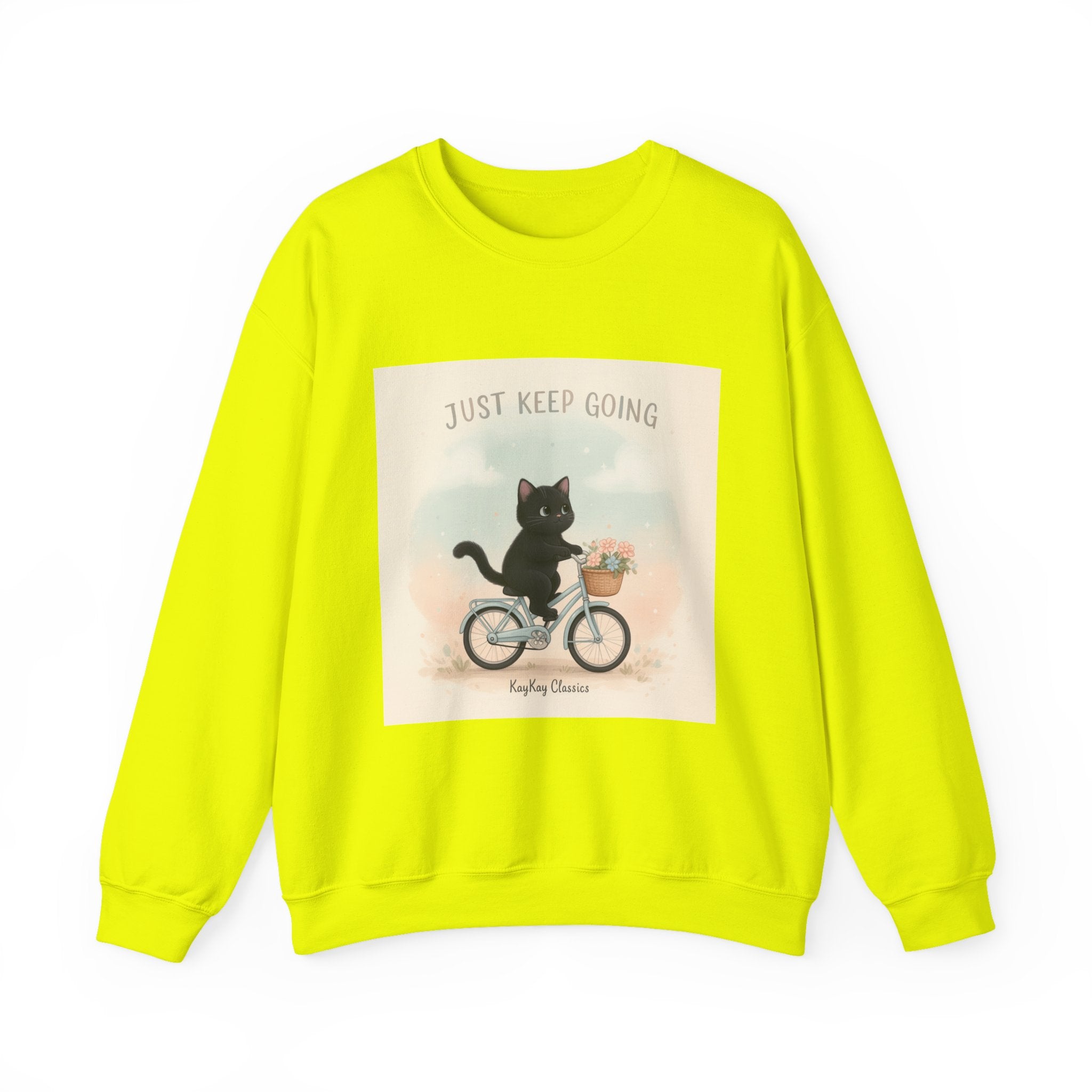 "Design" Black Cat Crewneck | College Girl Gift | Fashion | KayKay Classics
