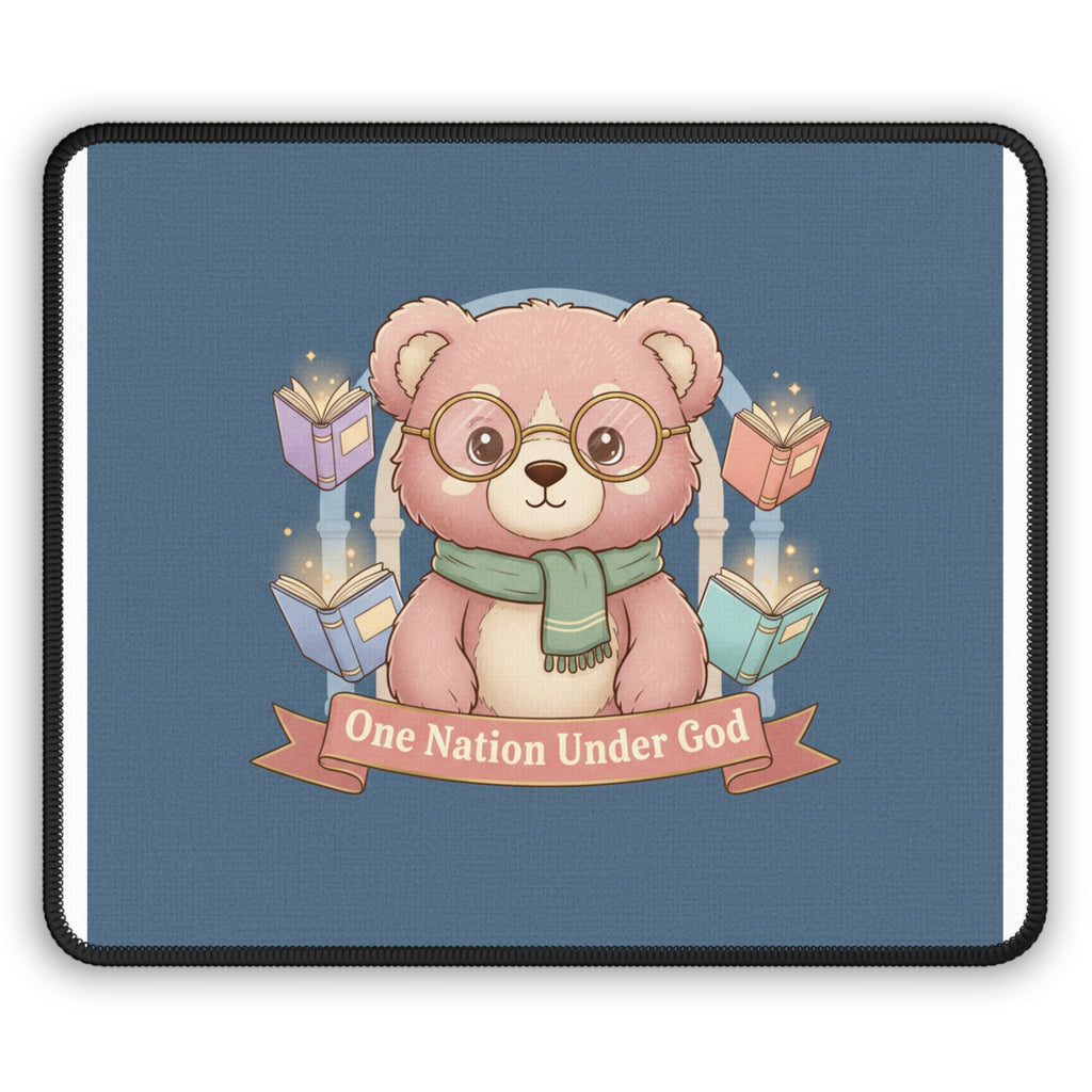 Bear Mouse Pad – One Nation Under God