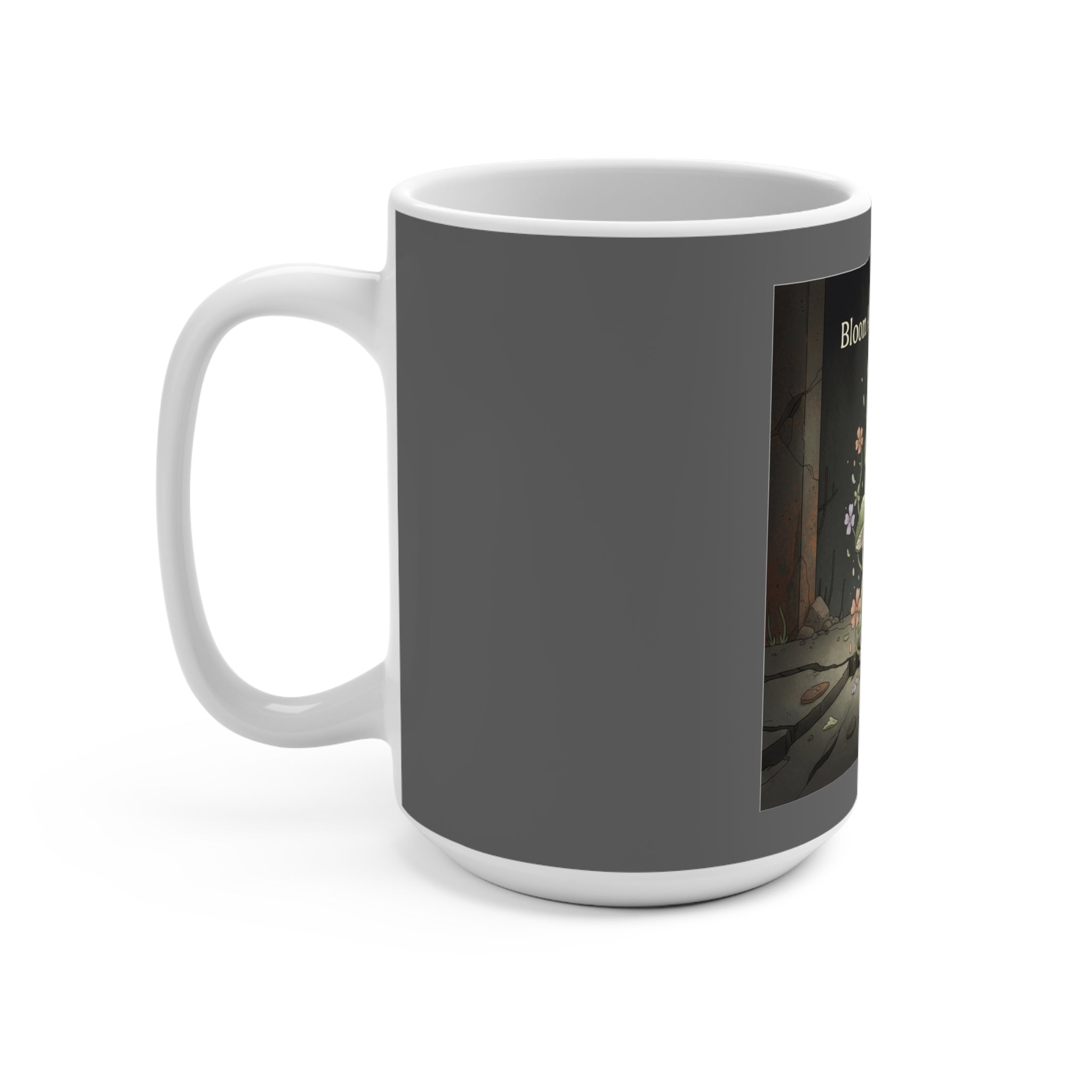 Black Cat Mug 15oz – Bloom at Your Own Pace