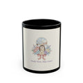 Study Now, Slay Later Hedgehog Black Mug 11oz