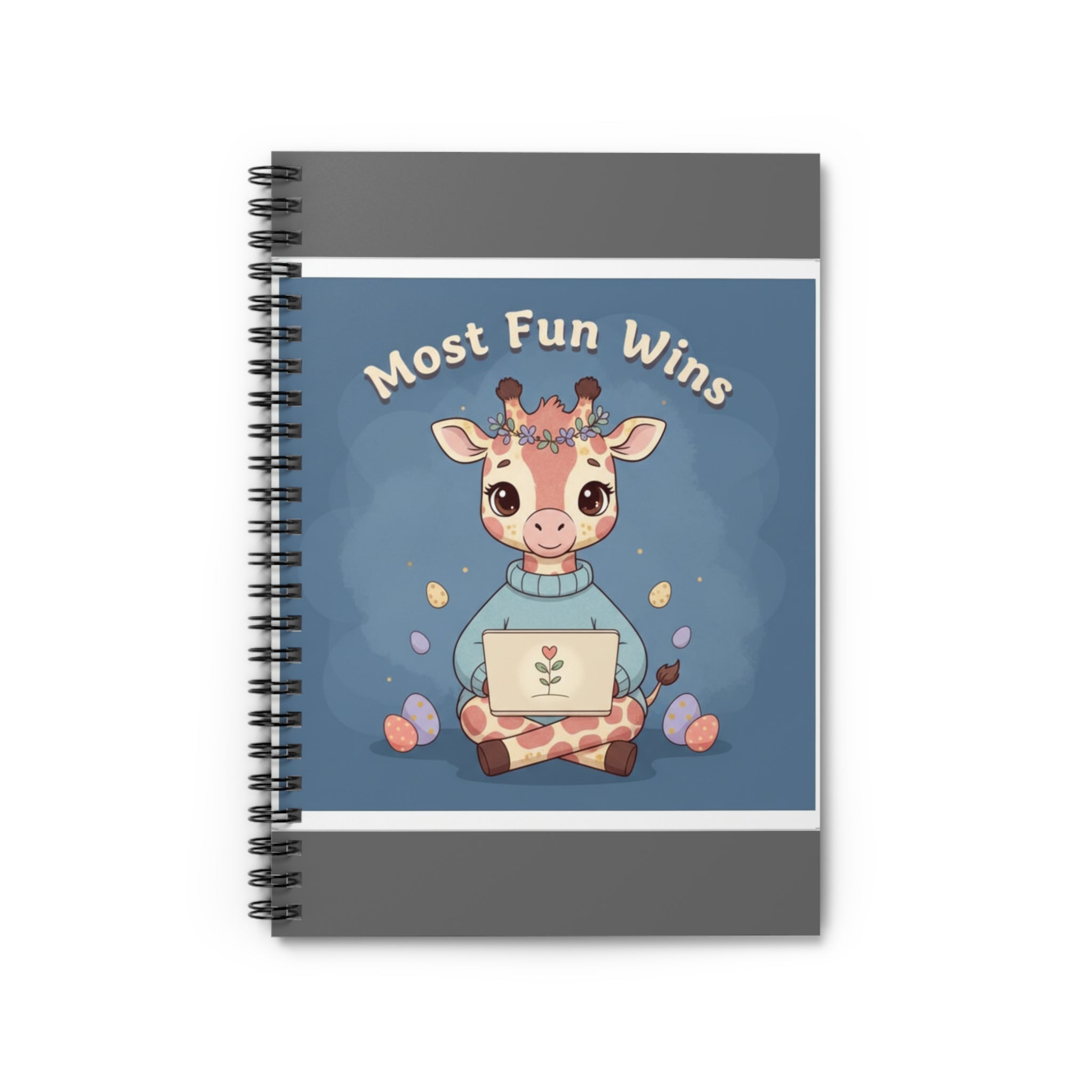 Giraffe Spiral Notebook – Most Fun Wins