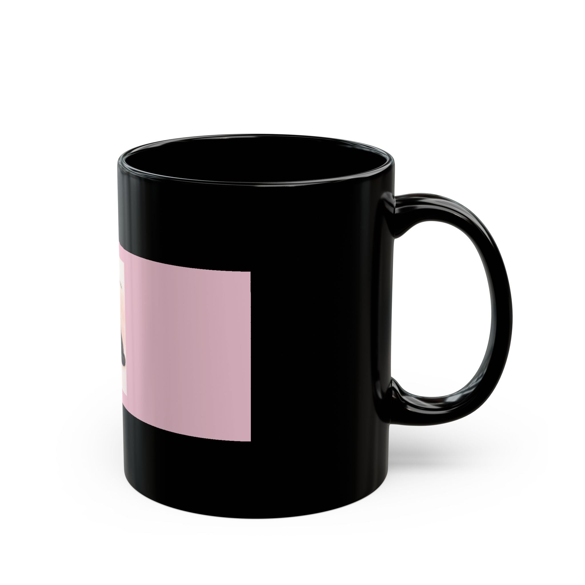"YOU'RE NEVER TOO MUCH" Black Cat Black Mug | College Girl Gift | Fashion | KayKay Classics