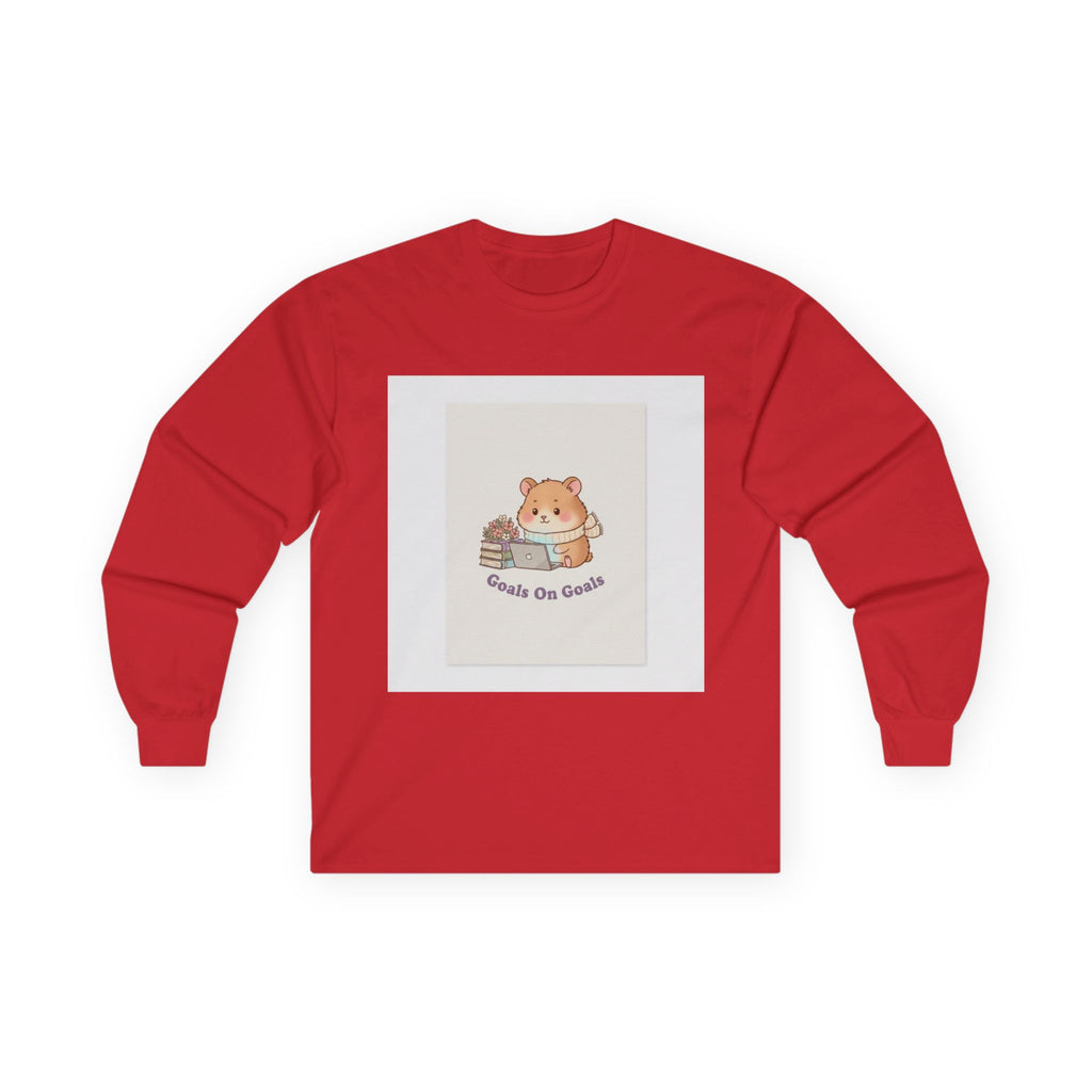 Goals On Goals Hamster Long Sleeve Tee