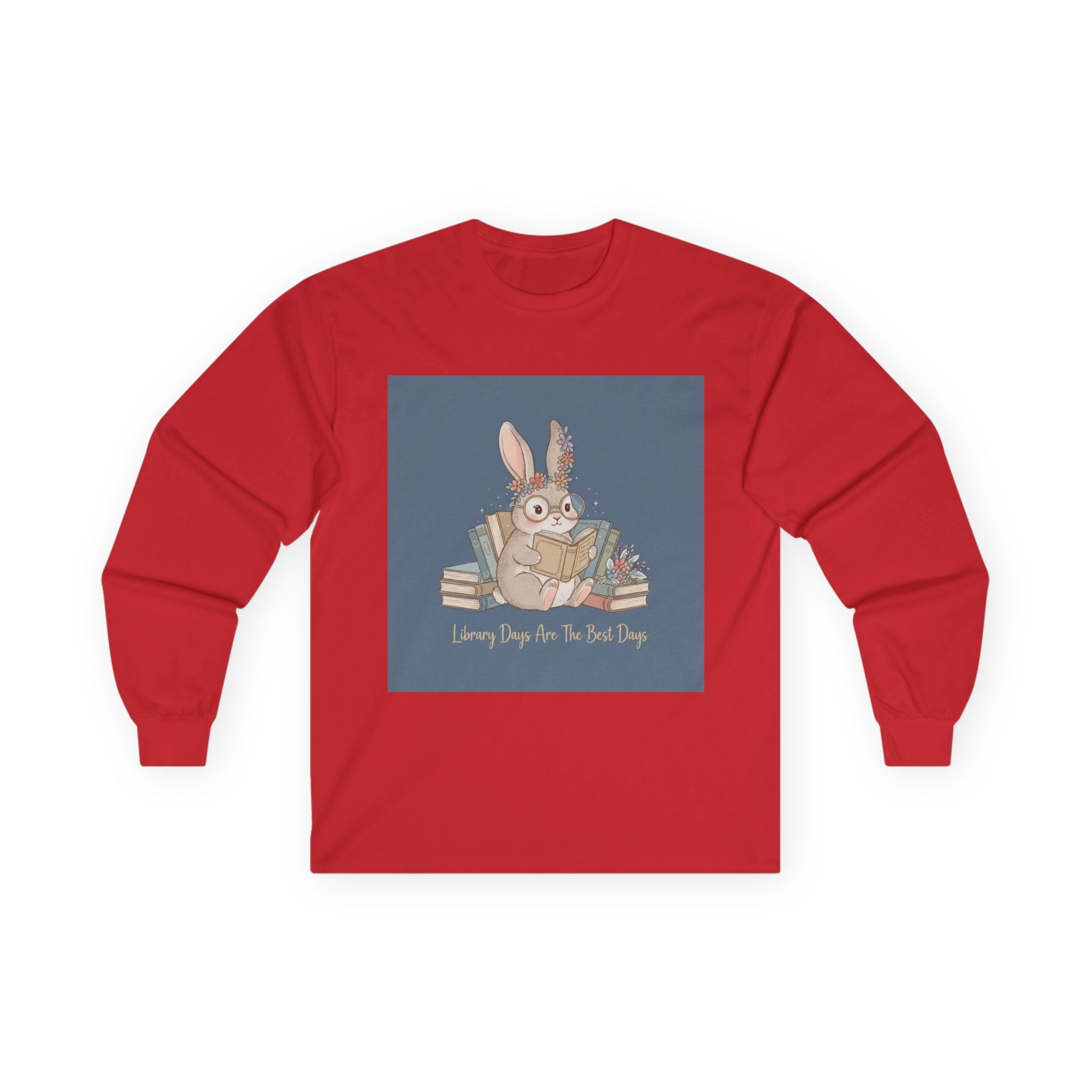 Library Days Are The Best Days Rabbit Long Sleeve Tee