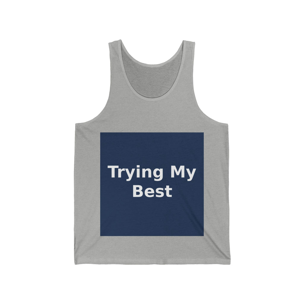 "Trying My Best" Black Cat Tank Top | College Girl Gift | Fashion | KayKay Classics
