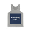 "Trying My Best" Black Cat Tank Top | College Girl Gift | Fashion | KayKay Classics
