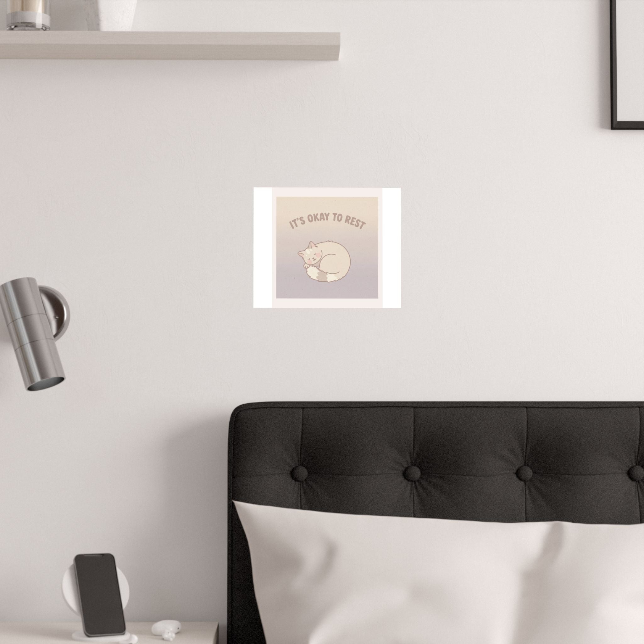 "NEEDS_OCR_SCAN" Black Cat Poster | College Girl Gift | Fashion | KayKay Classics