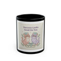 Success Looks Good On You Cat Black Mug 11oz