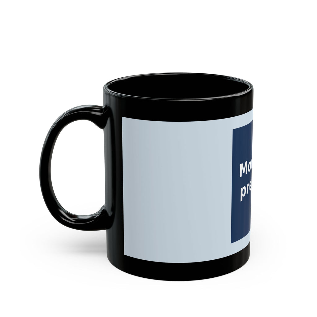 "Momento presente" Black Cat Black Mug | College Girl Gift | Fashion | KayKay Classics