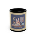 Rabbit Black Mug 11oz – Campus Queen