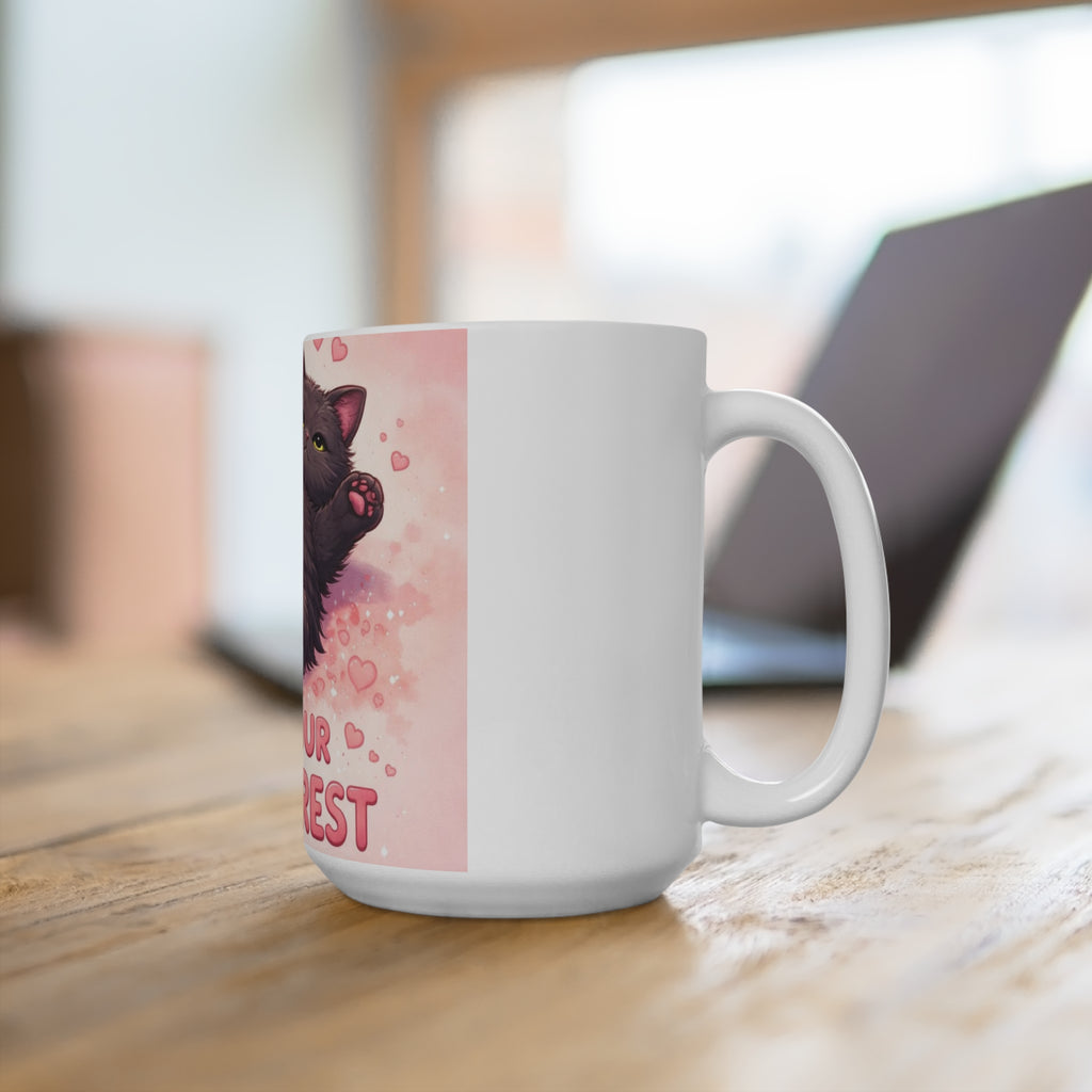 LET YOUR HEART REST Cat Mug 15oz