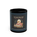 Duck In A Cardigan Black Mug 11oz – Soft Doesnt Mean Weak Bloom at Your Own