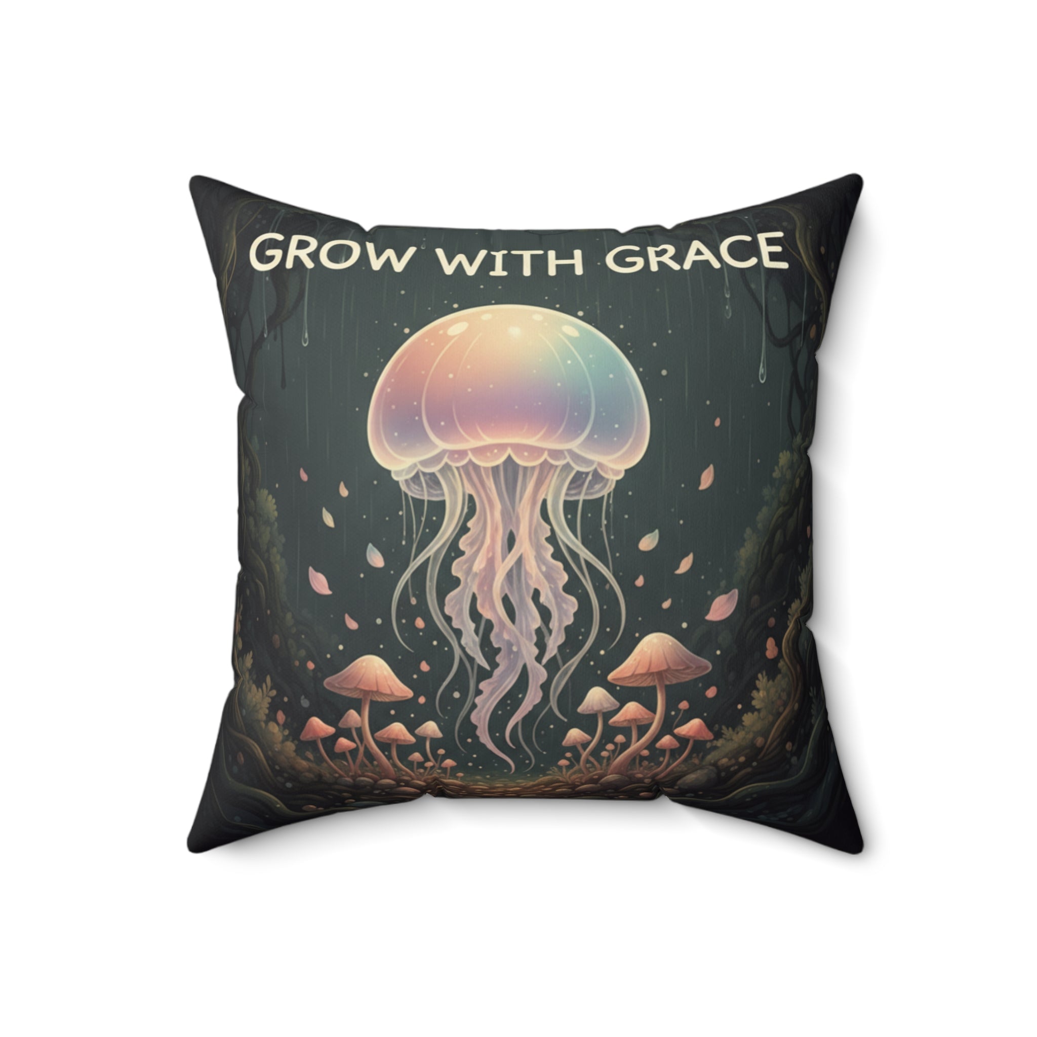 Kawaii Jellyfish Square Pillow – Grow With Grace