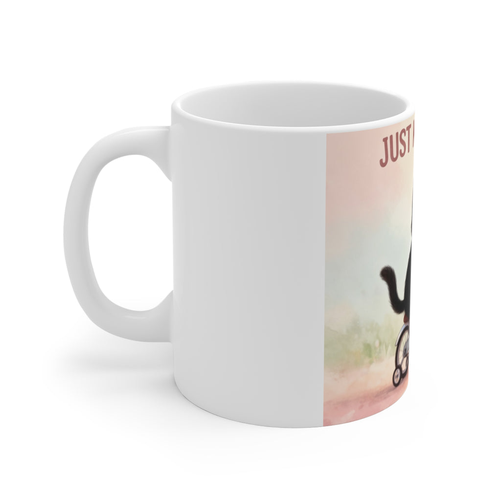 JUST KEEP GOING Cat Mug 11oz