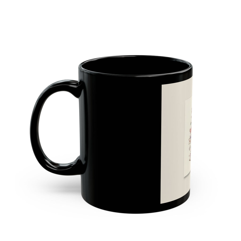 BIG BRAIN ENERGY Giraffe Black Mug 11oz