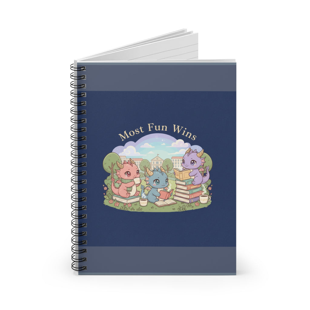 Baby Dragons Spiral Notebook – Most Fun Wins