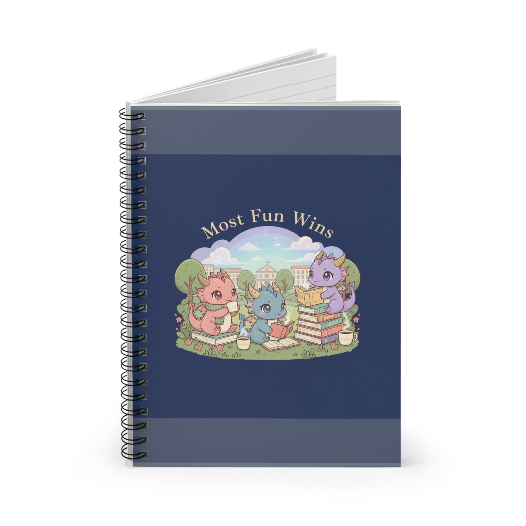 Baby Dragons Spiral Notebook – Most Fun Wins