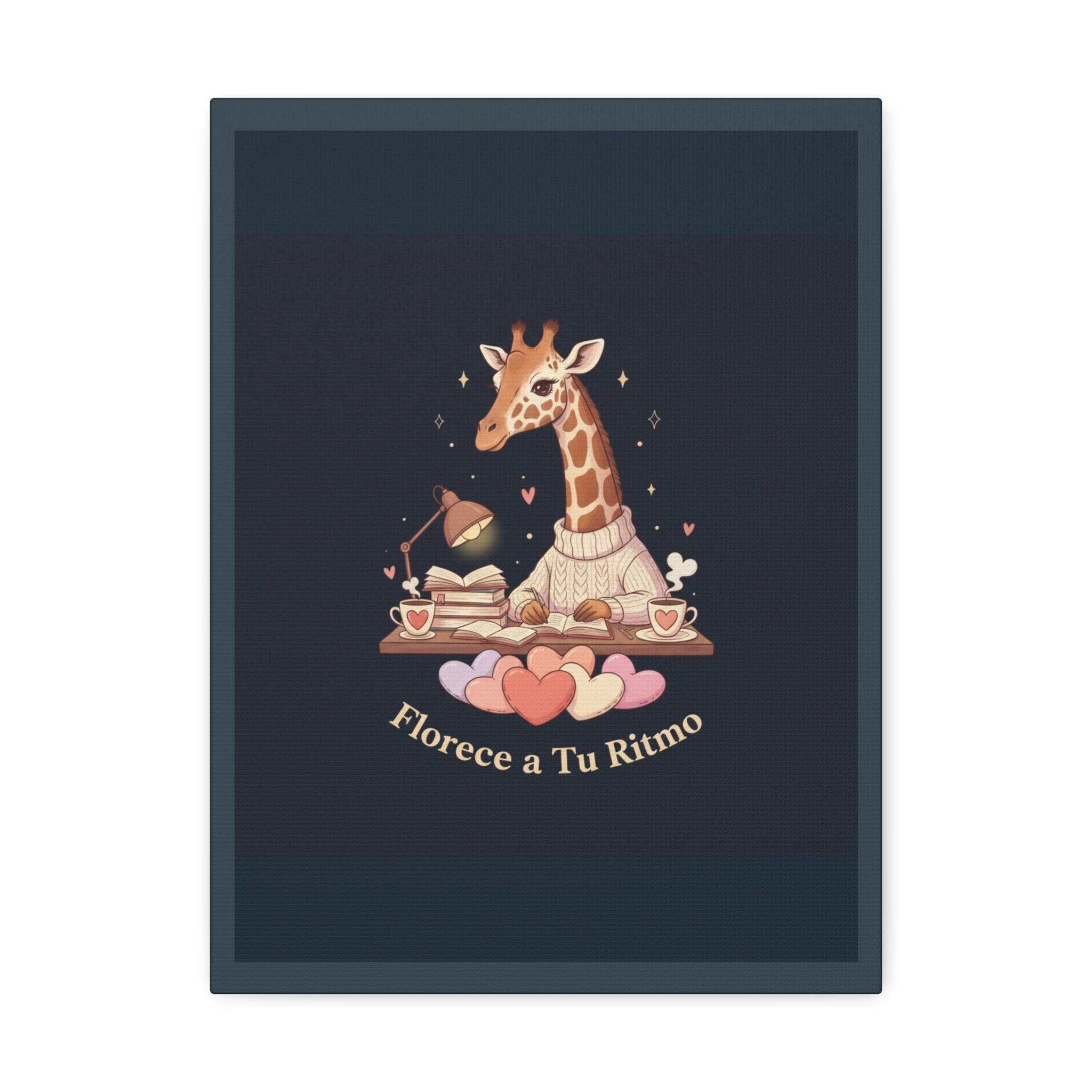 Florece a Tu Ritmo Giraffe Canvas