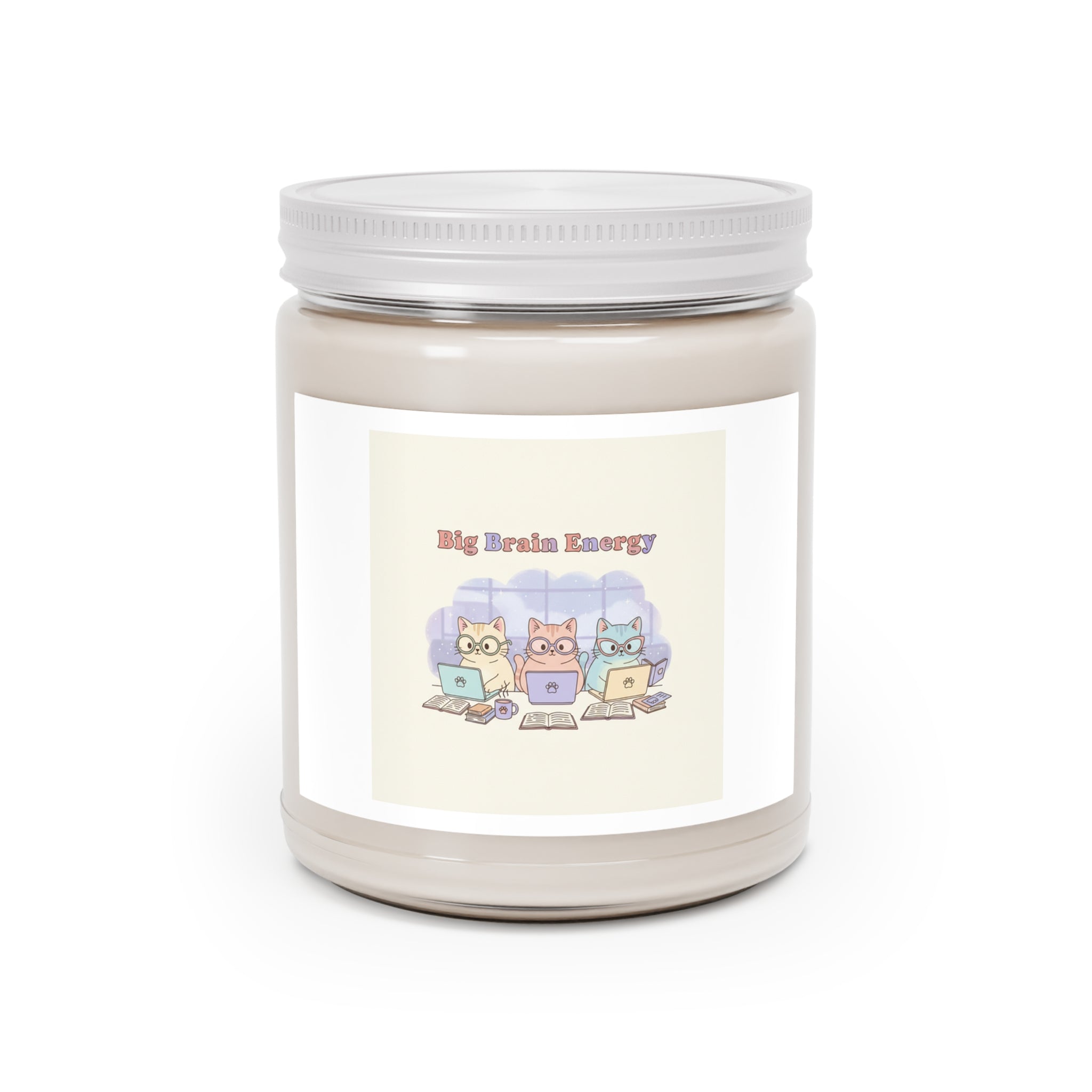 Big Brain Energy Cats Scented Candle