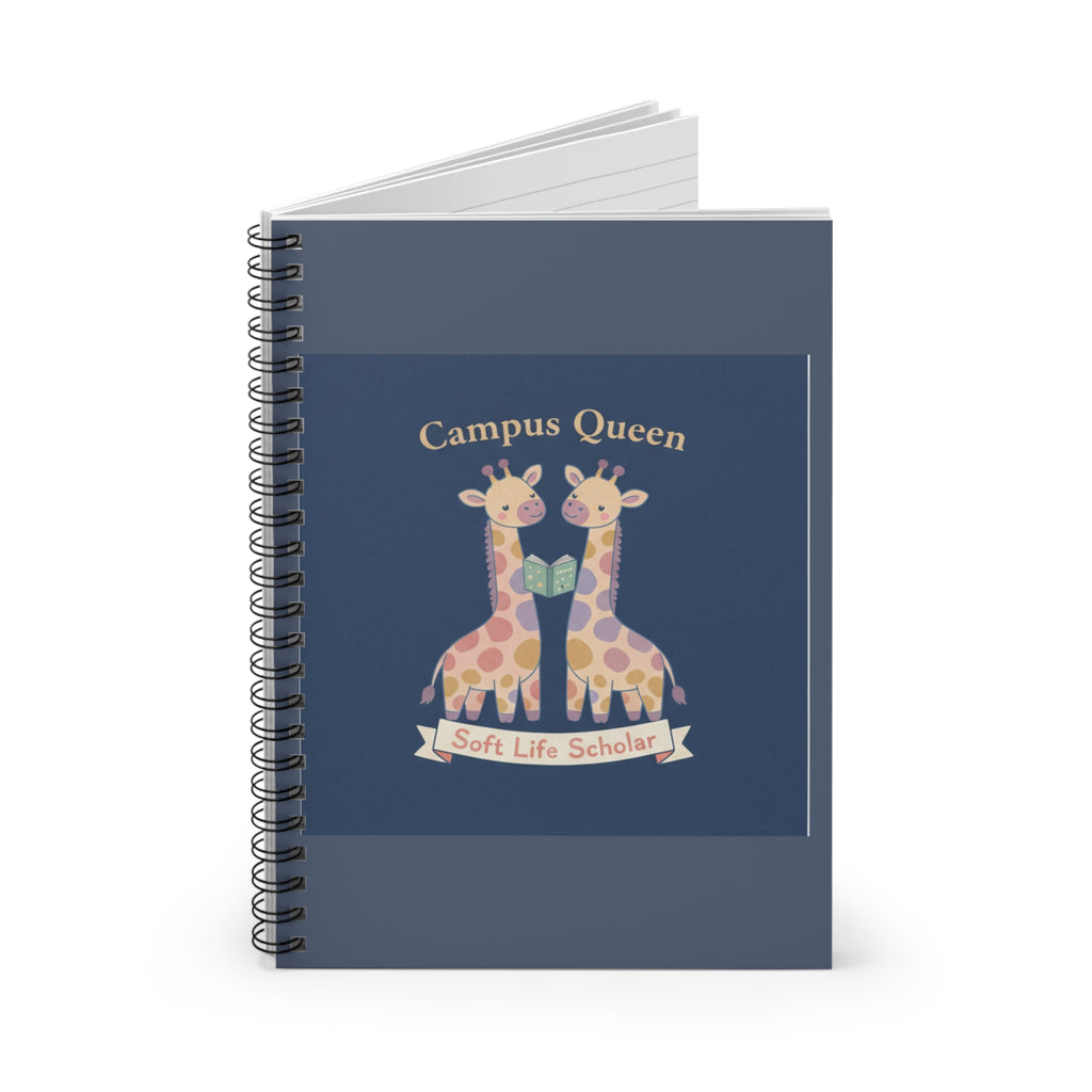 Giraffes Spiral Notebook – Campus Queen Soft Life Scholar