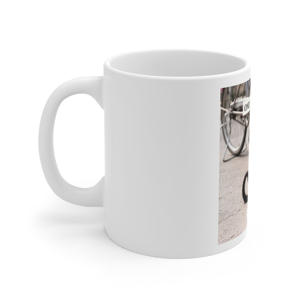 ONE STEP AT A TIME Cat Mug 11oz