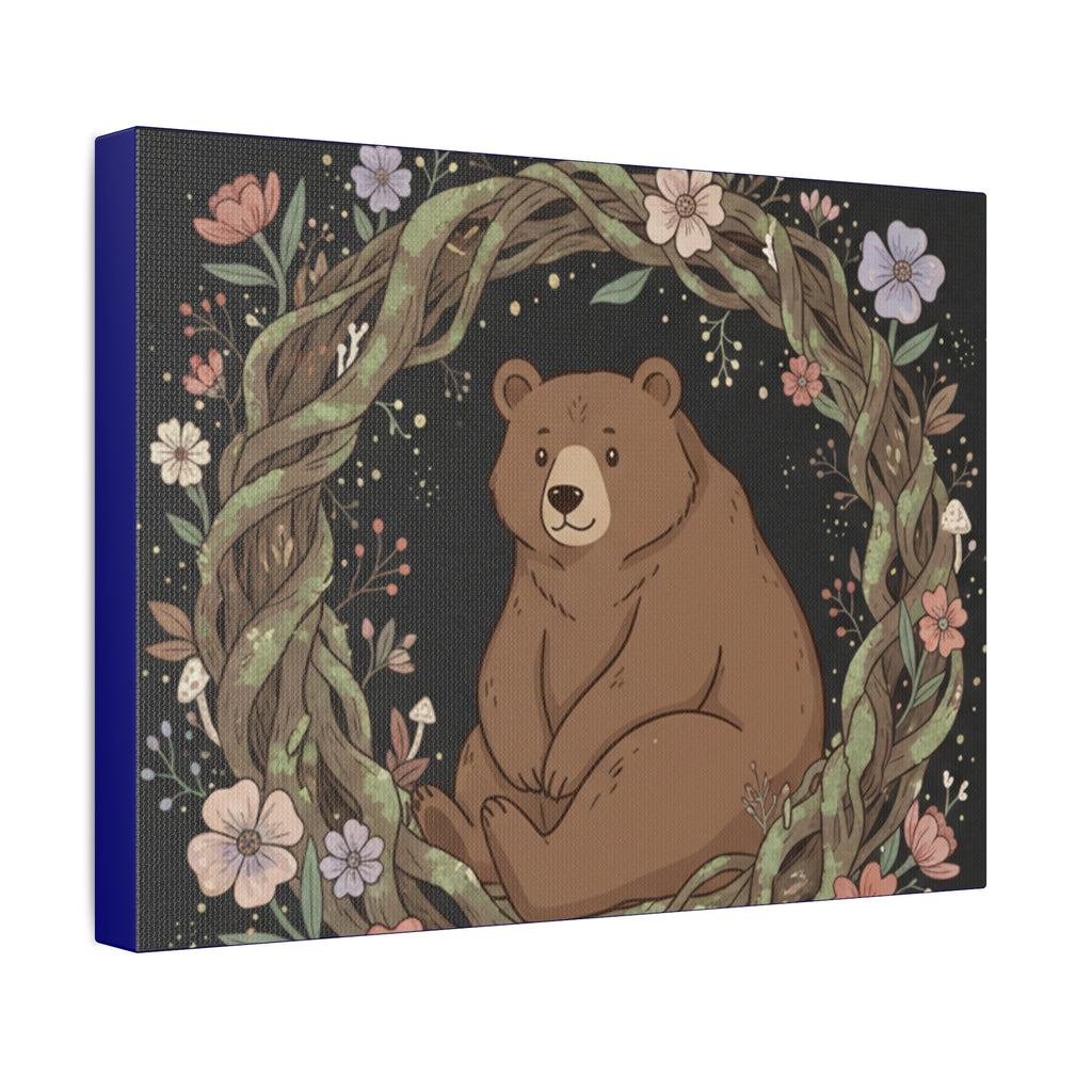Bear Canvas Print – Study Buddy Vibes