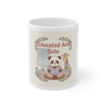 Educated And Cute Panda, giraffe Mug 11oz