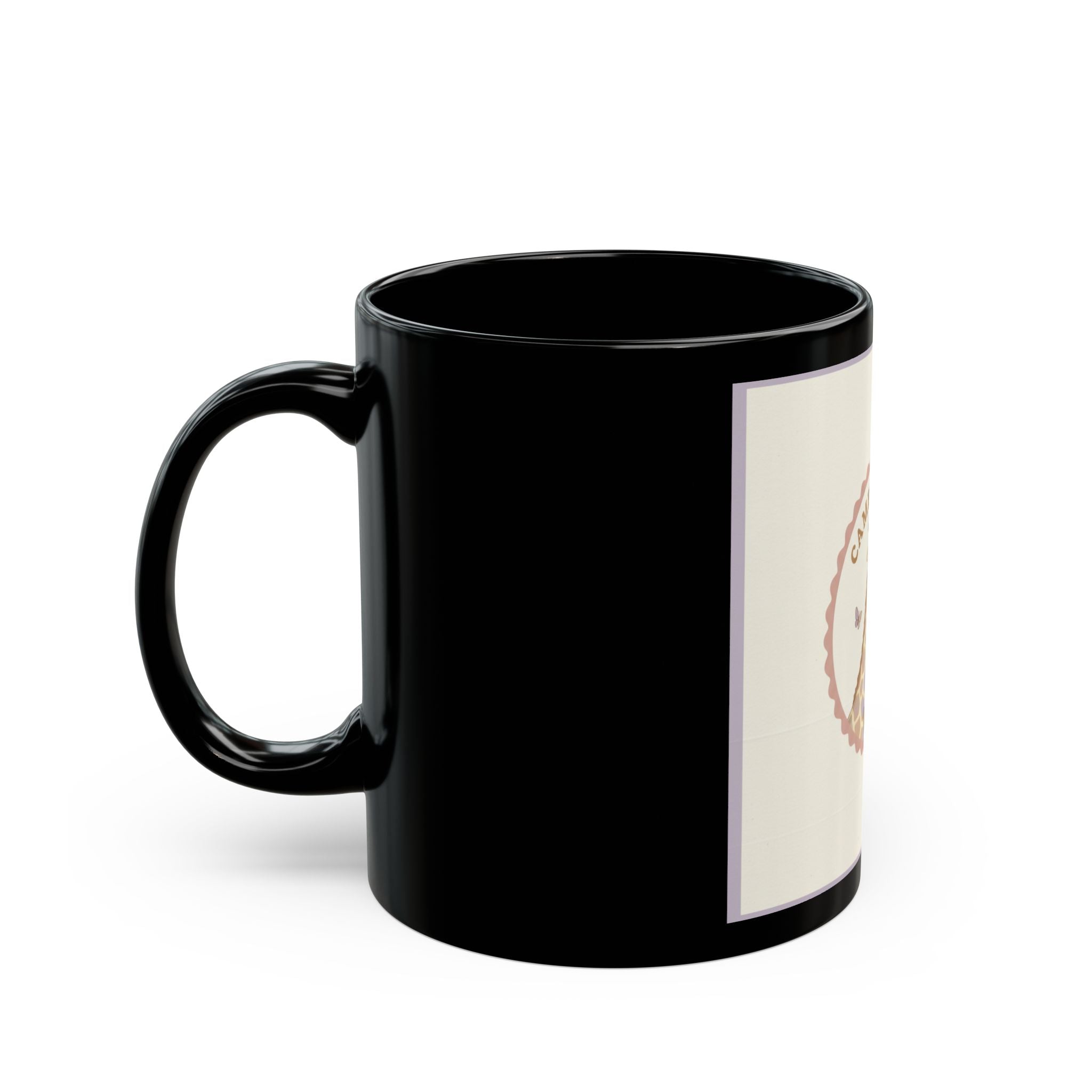 CAMPUS QUEEN Giraffe Black Mug 11oz