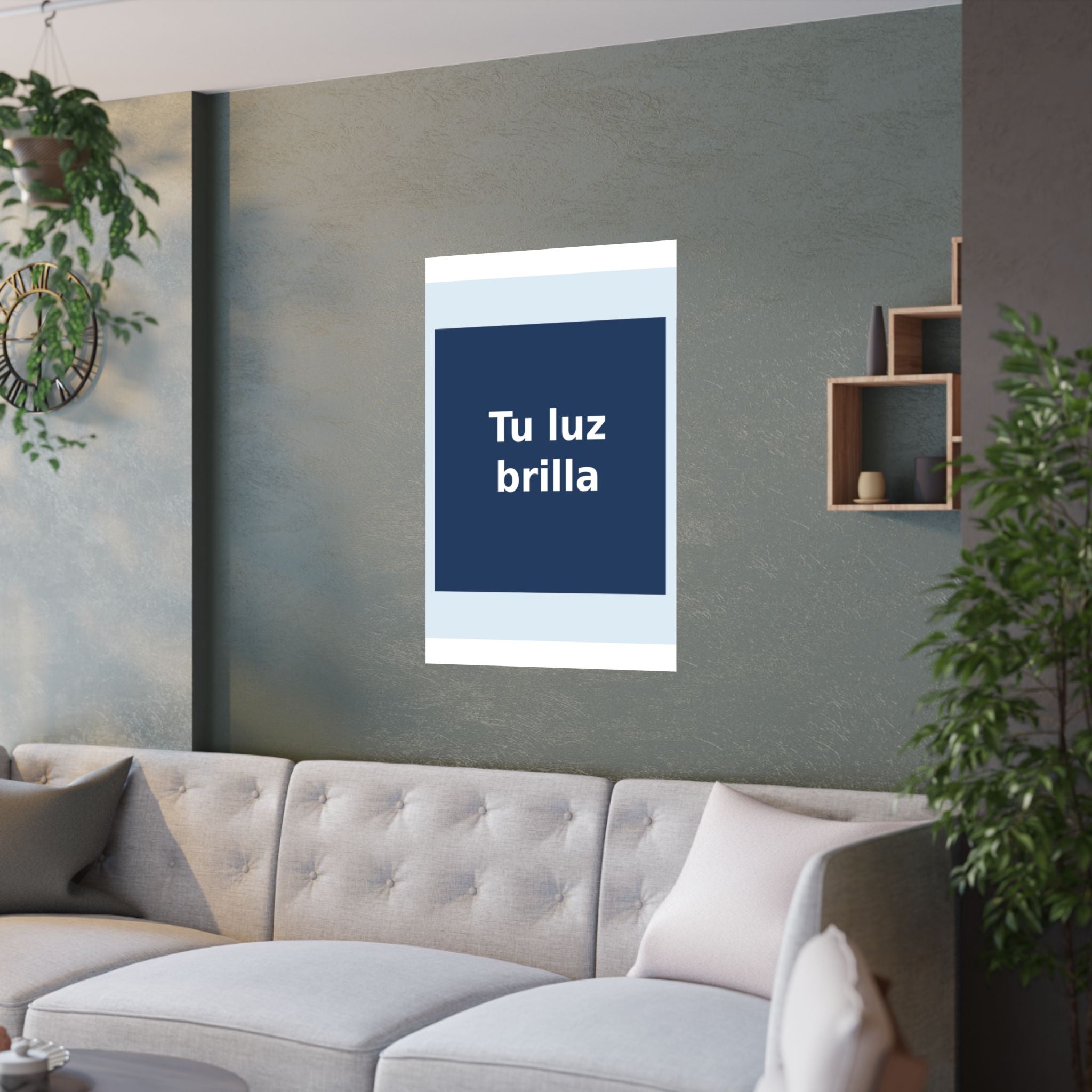 "Tu luz brilla" Black Cat Poster | Trendy Gift for Her | Lifestyle | KayKay Classics