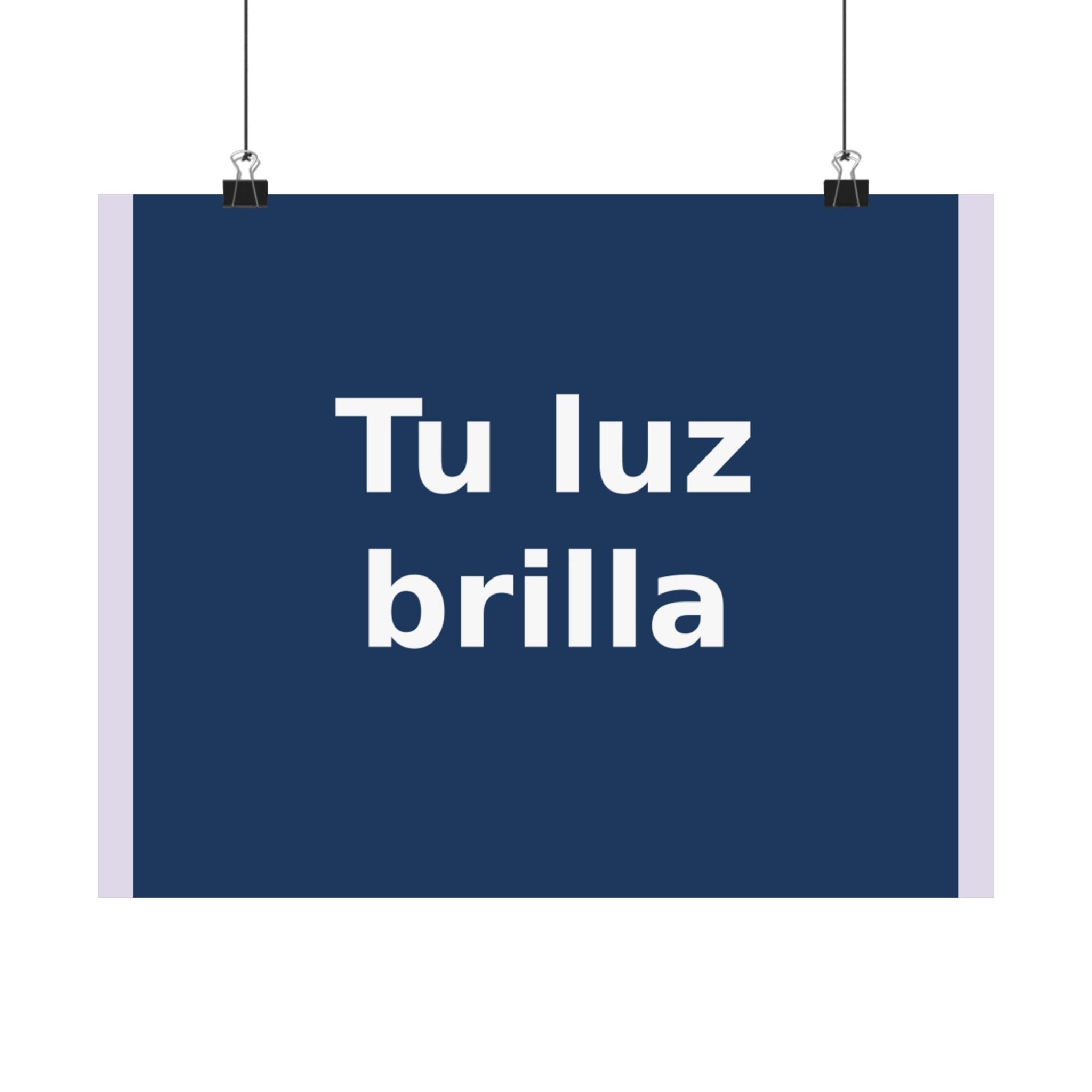 "Tu luz brilla" Black Cat Poster | Trendy Gift for Her | Lifestyle | KayKay Classics