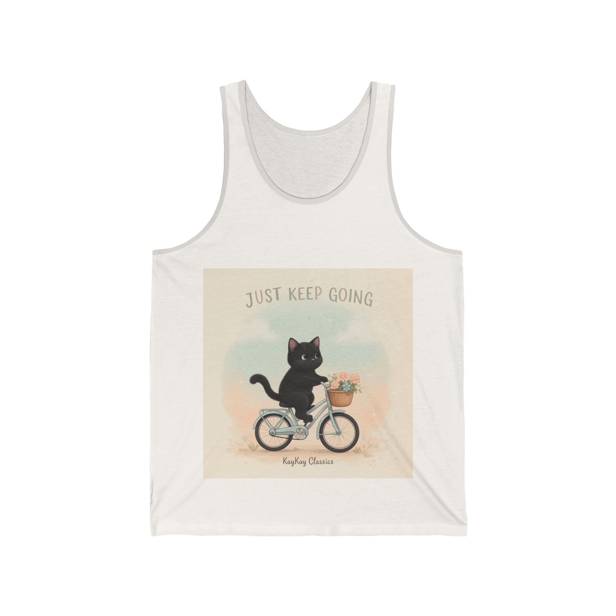 "Design" Black Cat Tank Top | College Girl Gift | Fashion | KayKay Classics